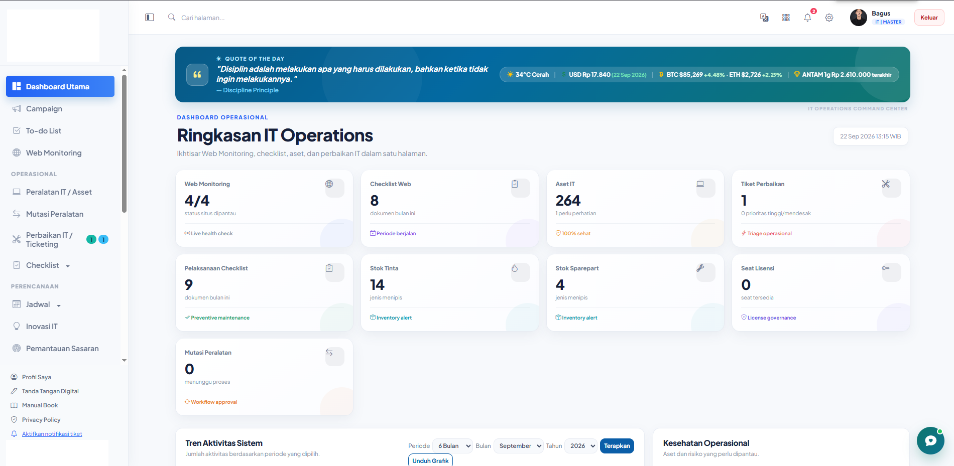 Preview IT Monitoring & Maintenance System